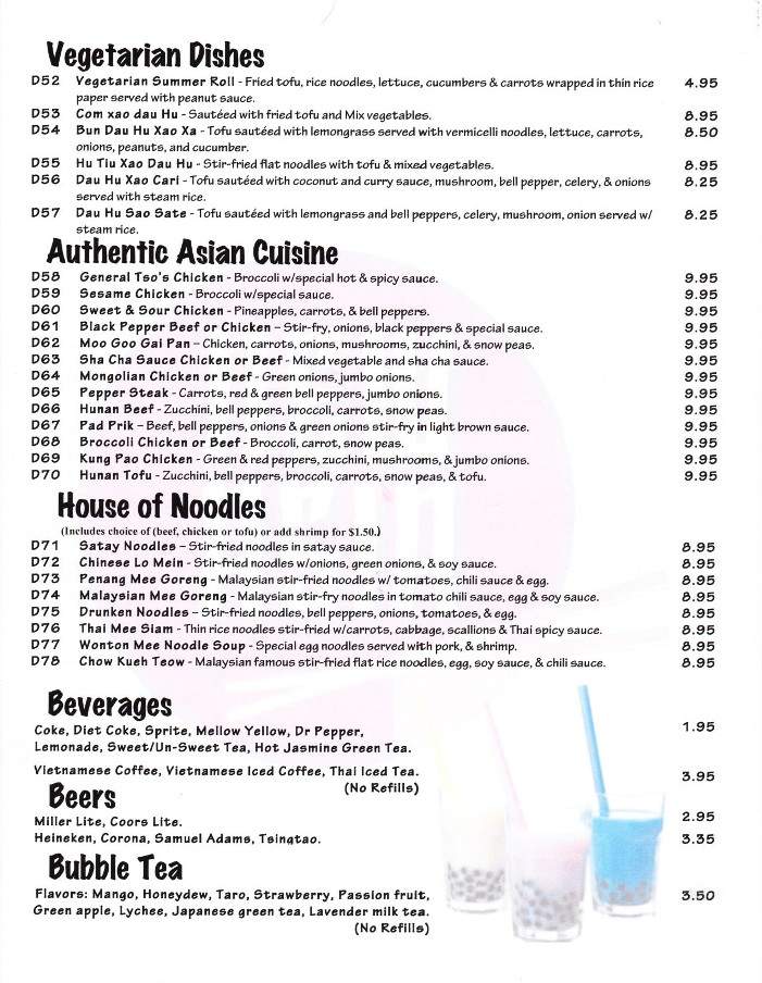 New Asia - Maryville, TN menu_pic