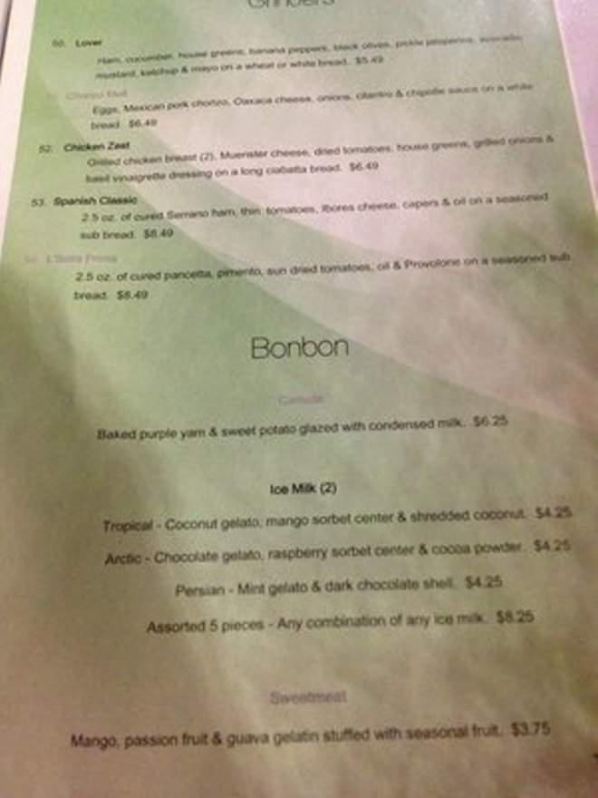 Nokturne - Houston, TX menu_pic
