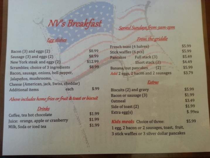 NV Burgers - Greenfield, CA menu_pic