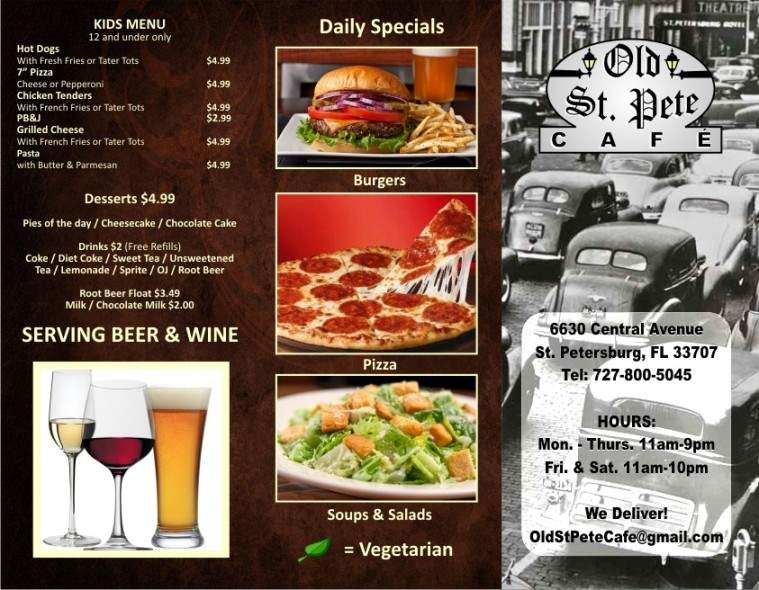 Old St.Pete Cafe - St Petersburg, FL menu_pic