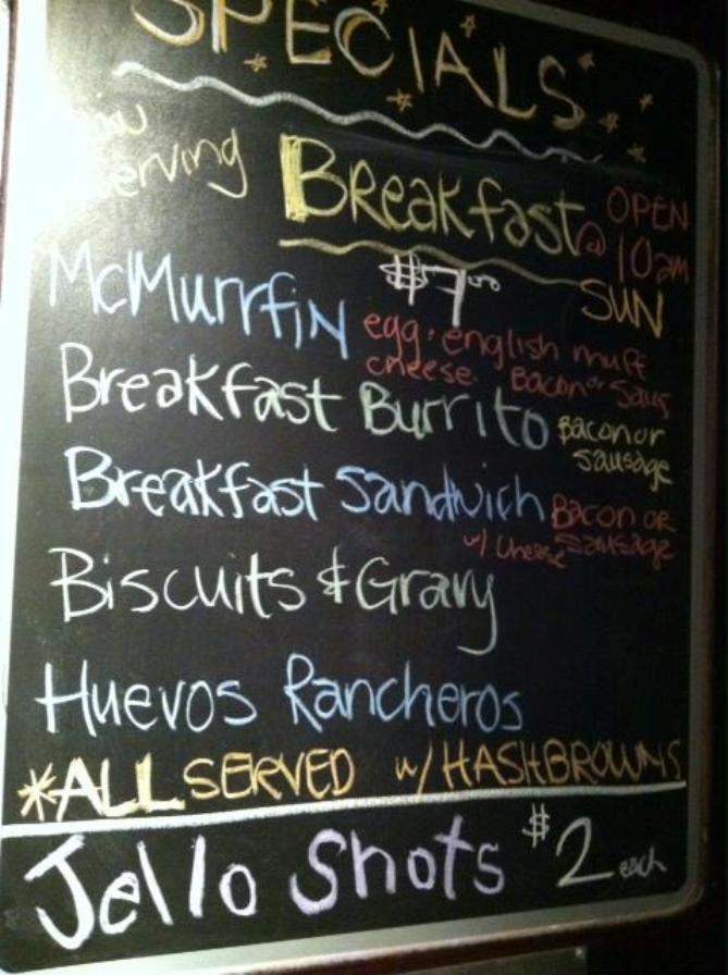 Olde 99 Pub - Seattle, WA menu_pic