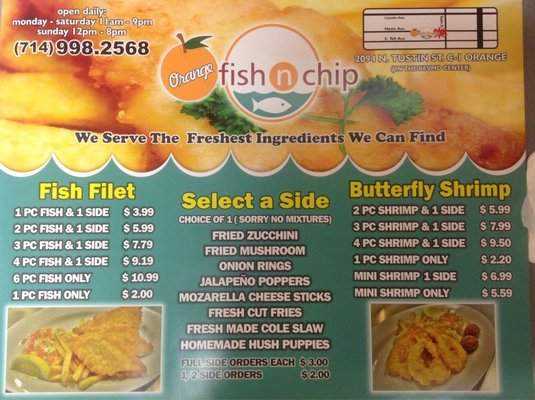 Orange Fish N Chip - Orange, CA menu_pic