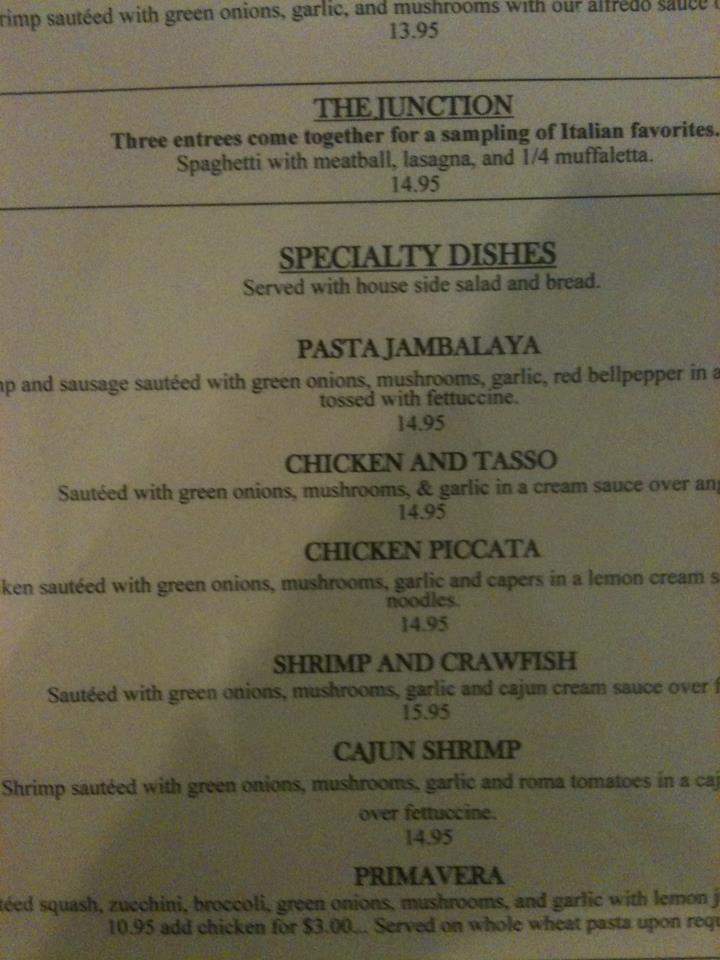 Pasta Junction - Brookhaven, MS menu_pic