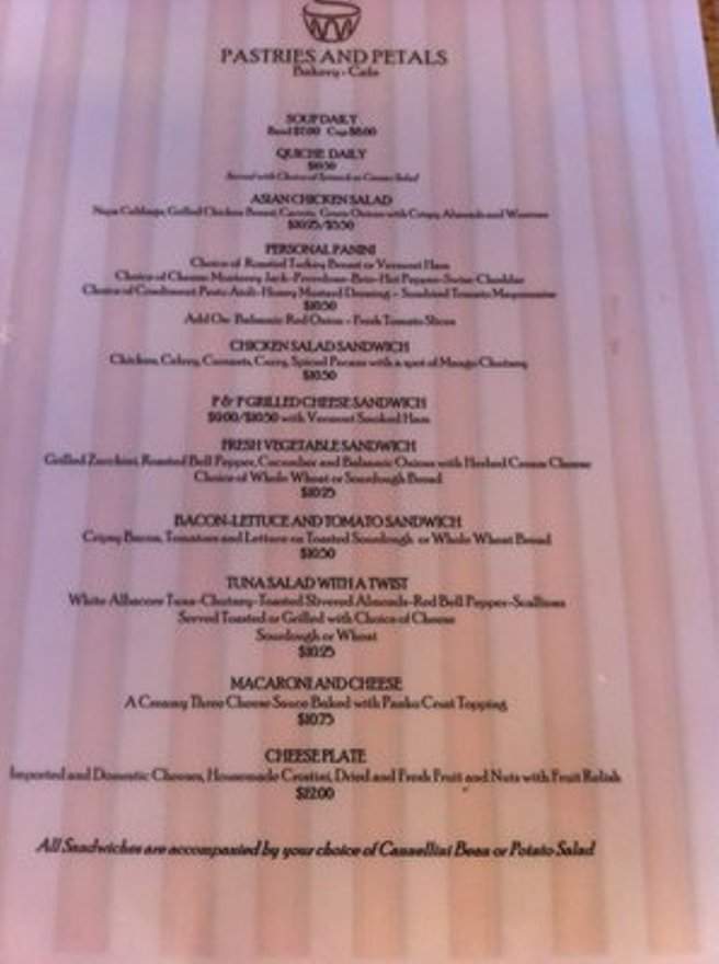 Pastries and Petals - Carmel-by-the-Sea, CA menu_pic