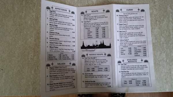 Pattaya Thai - Milwaukee, WI menu_pic