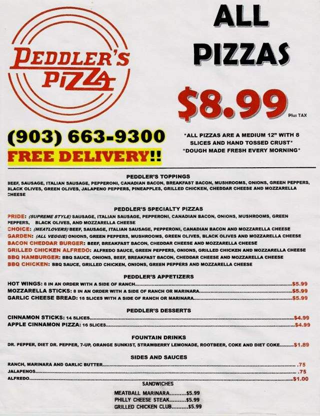 /380222973/Peddlers-Pizza-Longview-TX - Longview, TX