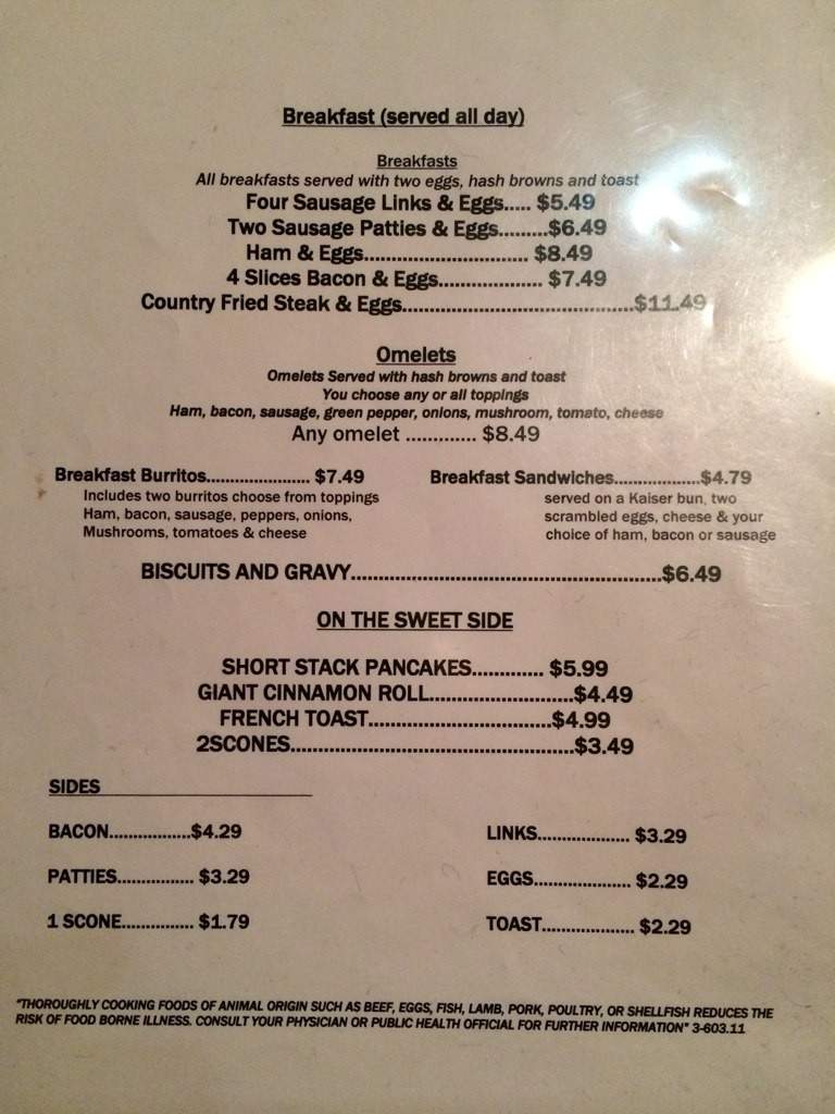 Pelican Cafe - Roosevelt, UT menu_pic