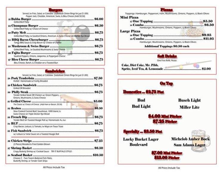 Perrys Place - Omaha, NE menu_pic