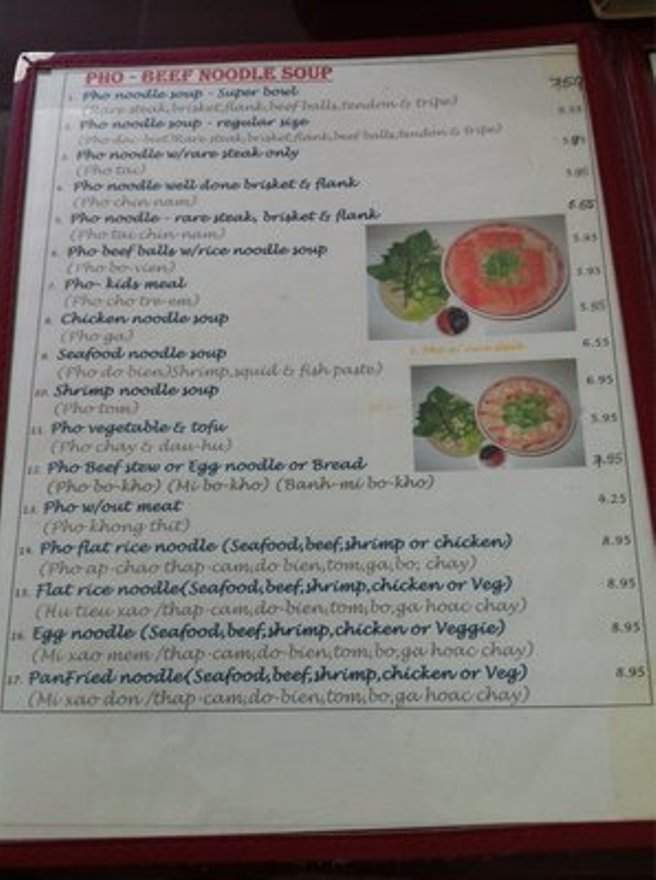 Pho Belwood - Victorville, CA menu_pic
