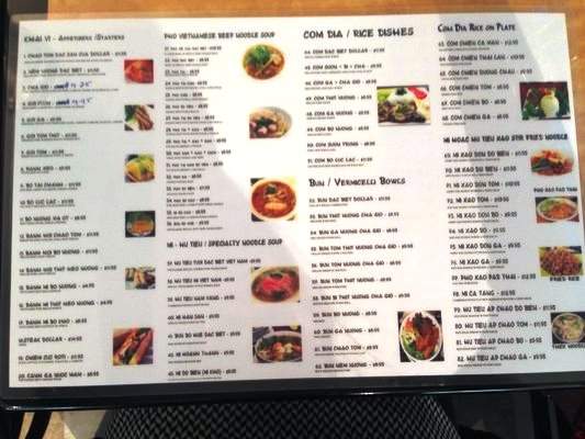 Pho Dollar - Buffalo, NY menu_pic