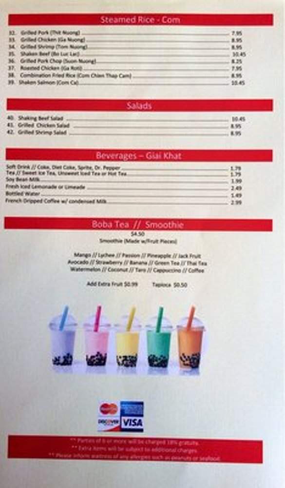 Pho House - Slidell, LA menu_pic