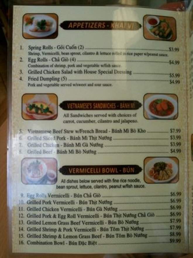 Pho Quyen - Houston, TX menu_pic