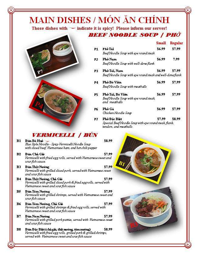 Pho Vietnam - Johnson, KS menu_pic