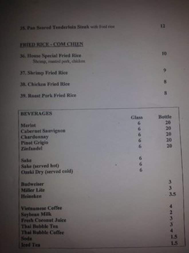Pho VN - Boynton Beach, FL menu_pic