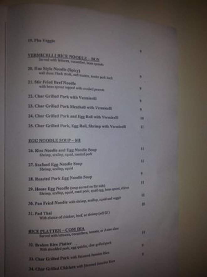 Pho VN - Boynton Beach, FL menu_pic