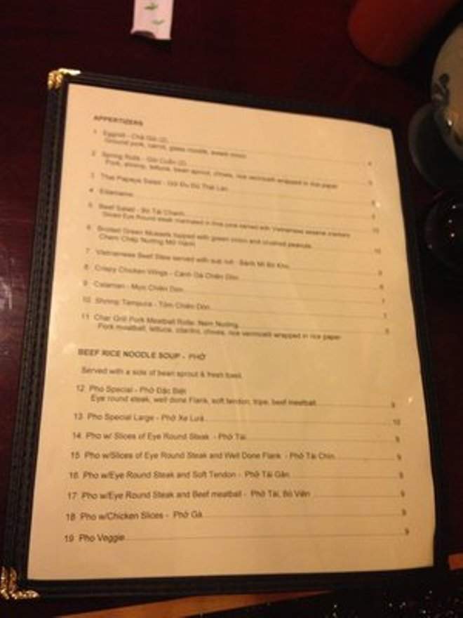 Pho VN - Boynton Beach, FL menu_pic