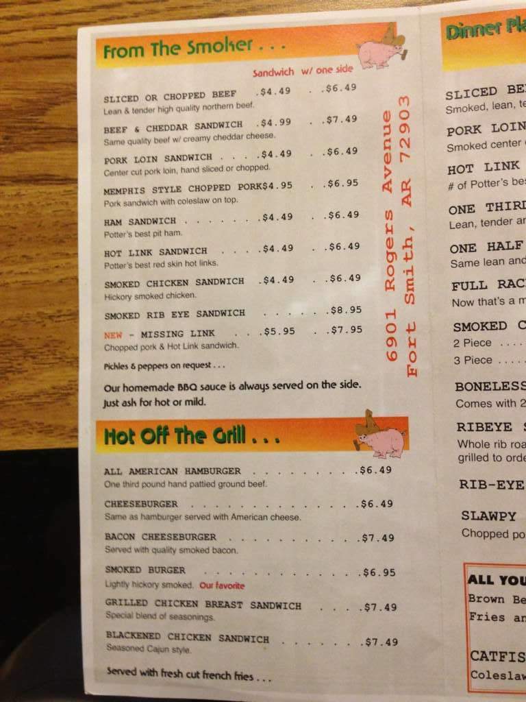 Pig and Pepper - Fort Smith, AR menu_pic