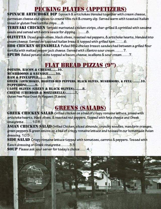 Pine Brook Farms - Spooner, WI menu_pic