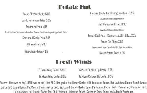 Pour House Restaurant and Lounge - Ellwood City, PA menu_pic