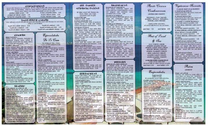 Puerto Cancun Mexican Grill & Bar - Oak Ridge, TN menu_pic