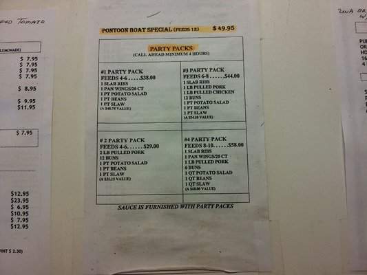 Pup's Pit BBQ - Knoxville, TN menu_pic