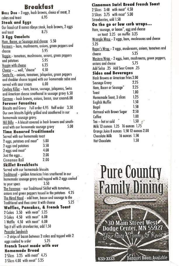 /380224587/Pure-Country-Family-Dining-Dodge-Center-MN - Dodge Center, MN