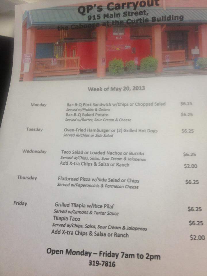 QP's Carryout - Evansville, IN menu_pic