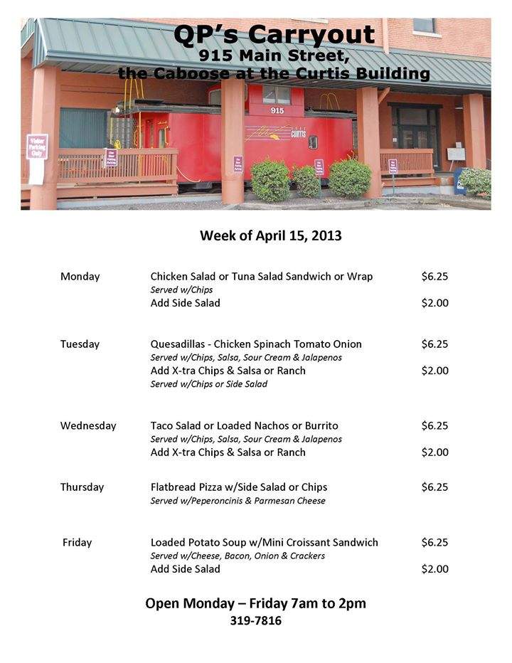 QP's Carryout - Evansville, IN menu_pic