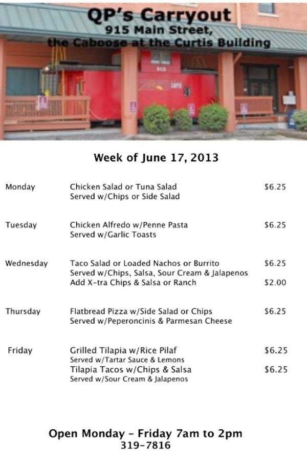 QP's Carryout - Evansville, IN menu_pic