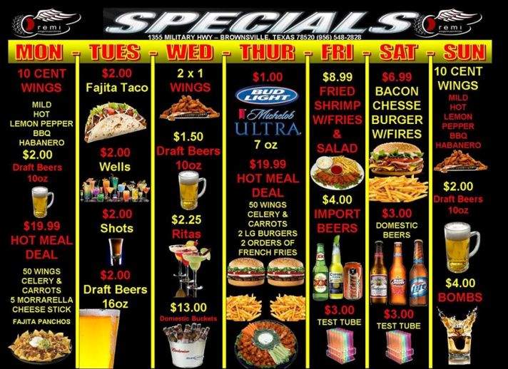 Remi Wings - Brownsville, TX menu_pic