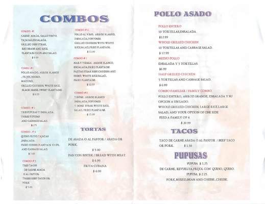 Restaurant Nicatropical - Wichita, KS menu_pic