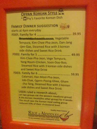Rice & Noodles Asian - Pasco, WA menu_pic