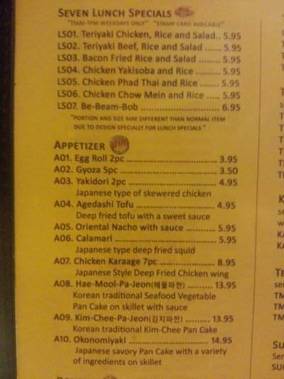 Rice & Noodles Asian - Pasco, WA menu_pic