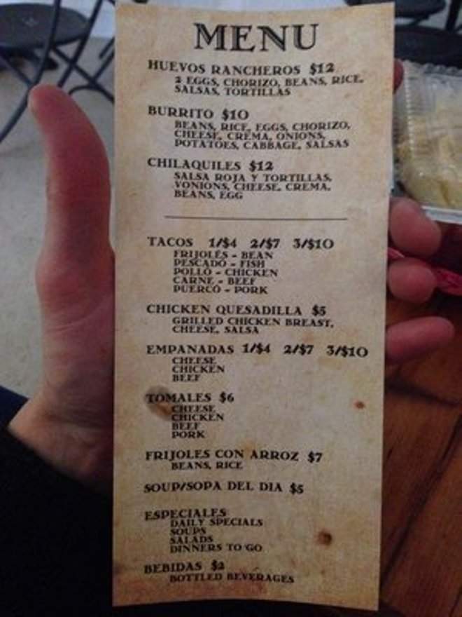 Rincon Taqueria - Norwalk, CT menu_pic