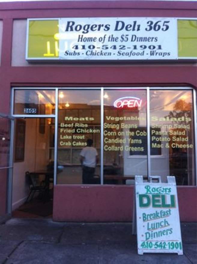 ROGERS deli 365 - Baltimore, MD menu_pic