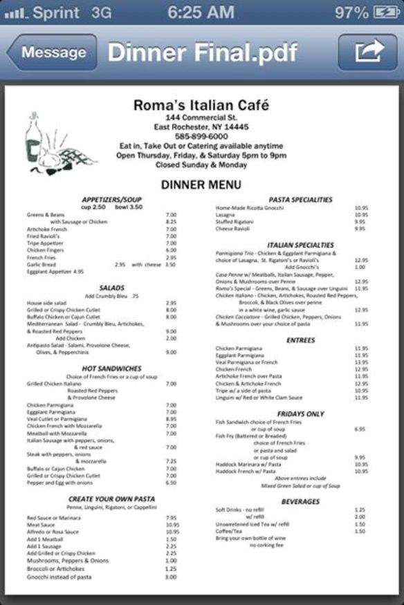 /380225829/Romas-Italian-Cafe-East-Rochester-NY - East Rochester, NY