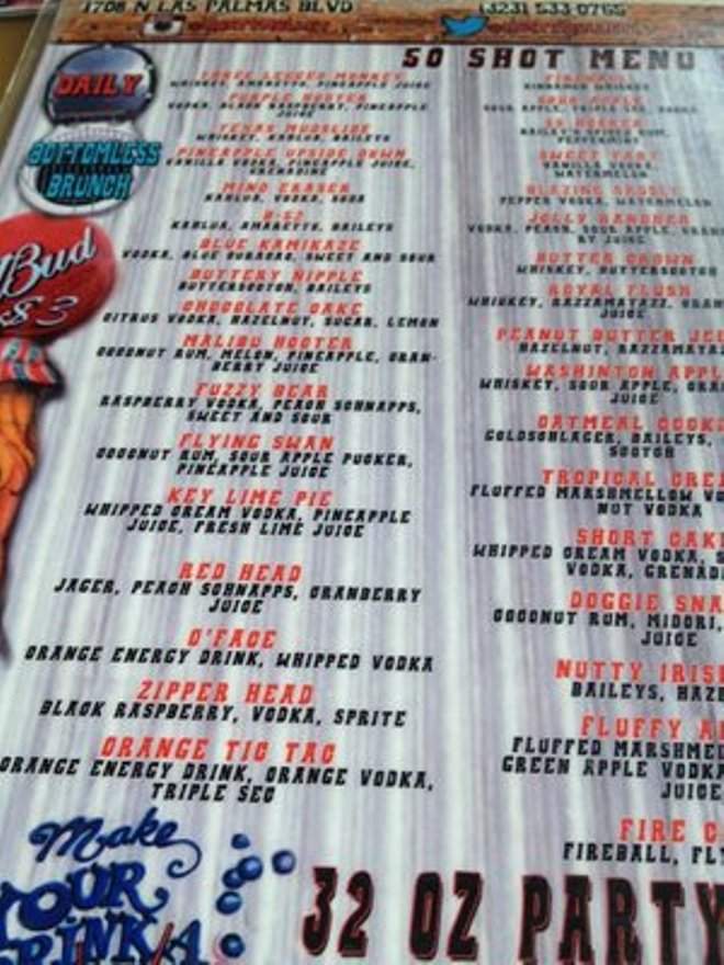 Rusty Mullet - Los Angeles, CA menu_pic