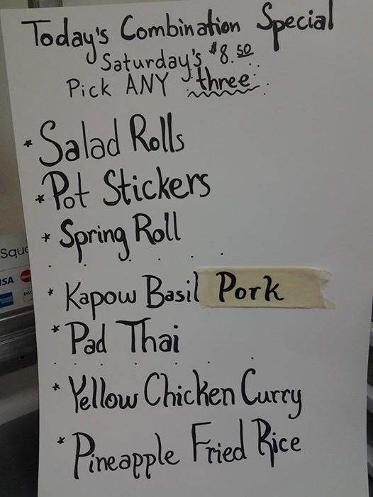 Sa Bai Jai - Tillamook, OR menu_pic
