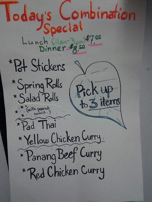 Sa Bai Jai - Tillamook, OR menu_pic