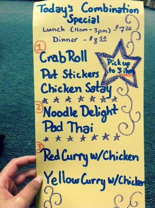Sa Bai Jai - Tillamook, OR menu_pic