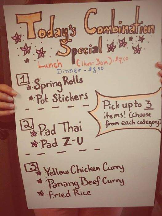 Sa Bai Jai - Tillamook, OR menu_pic