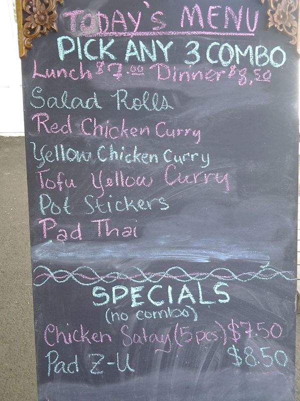Sa Bai Jai - Tillamook, OR menu_pic