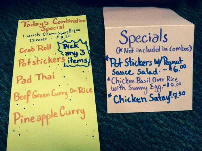 Sa Bai Jai - Tillamook, OR menu_pic