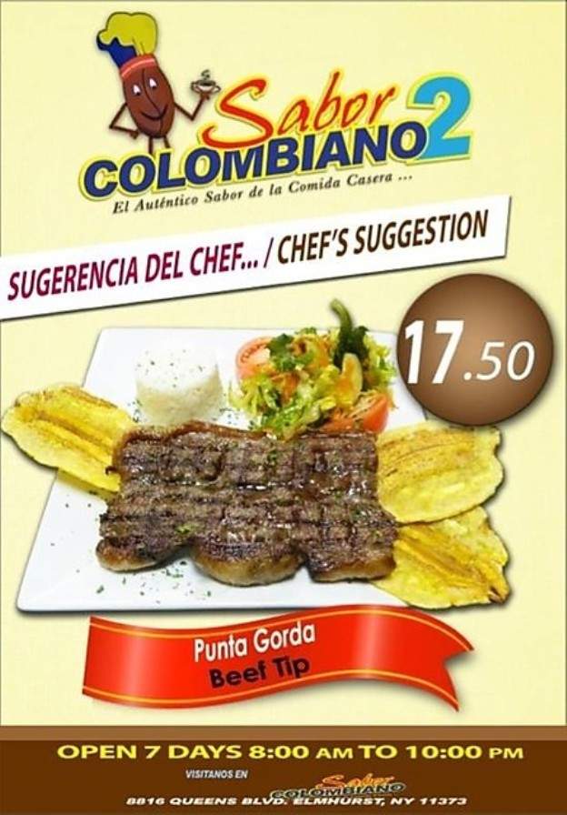 Sabor Colombiano 2 - Elmhurst, NY menu_pic