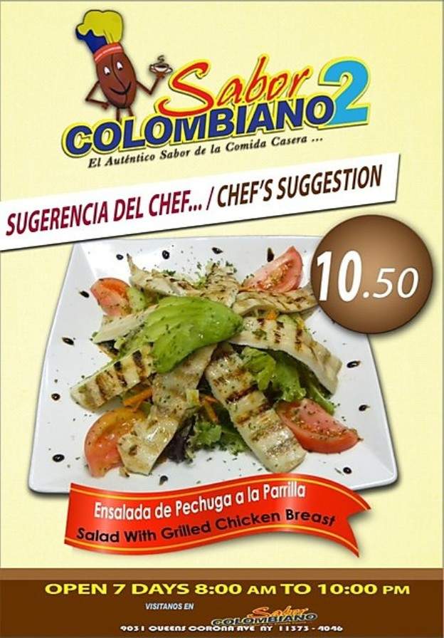 Sabor Colombiano 2 - Elmhurst, NY menu_pic
