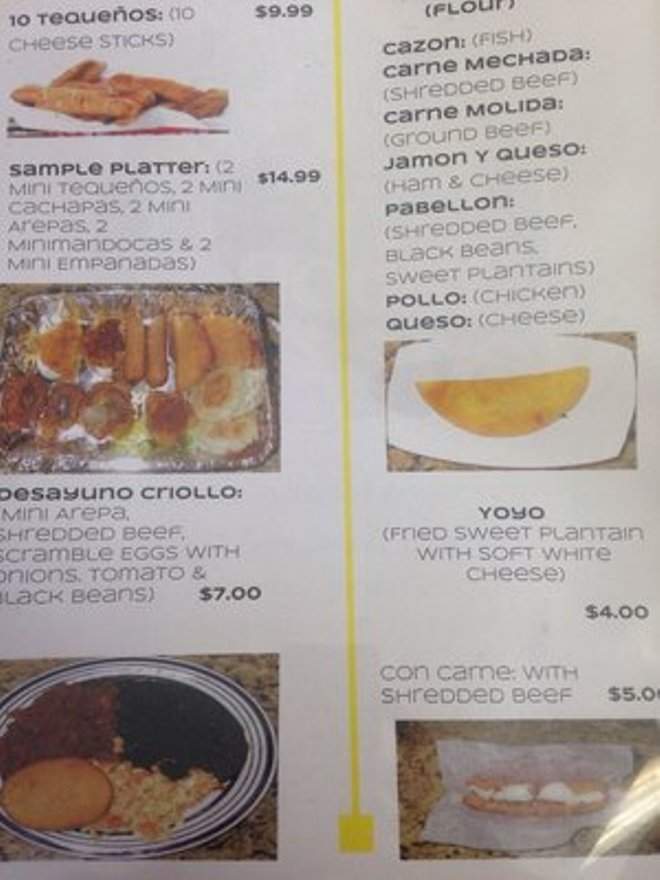 Sabor Venezolano Restaurante - Katy, TX menu_pic