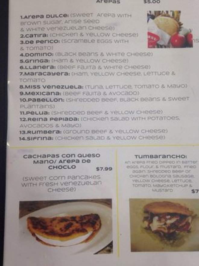 Sabor Venezolano Restaurante - Katy, TX menu_pic