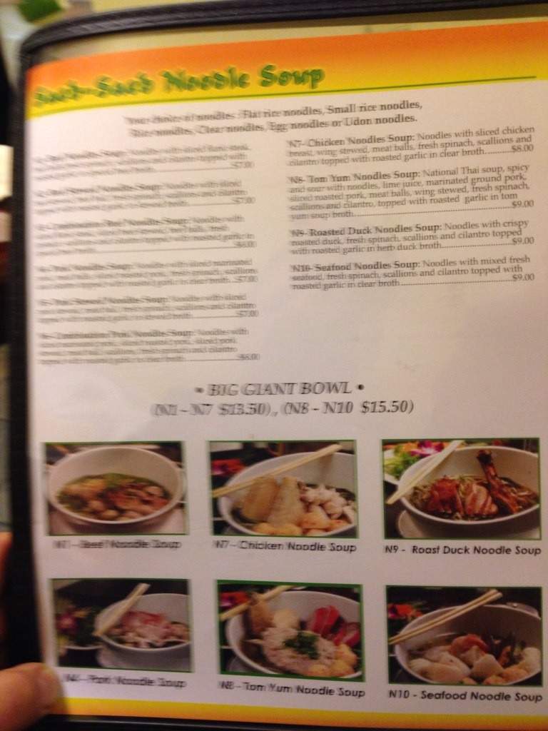 Saeb Thai & Noodles - San Antonio, TX menu_pic
