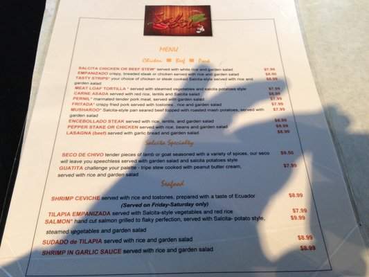 Salcita - Salt Lake City, UT menu_pic