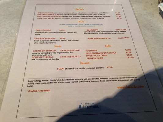 Salcita - Salt Lake City, UT menu_pic